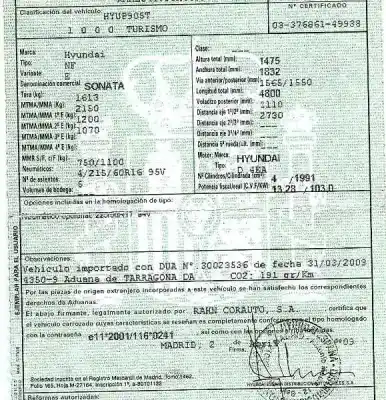 Veículo de Sucata hyundai sonata (nf) 2.0 crdi comfort i do ano 2009 alimentado d4ea
