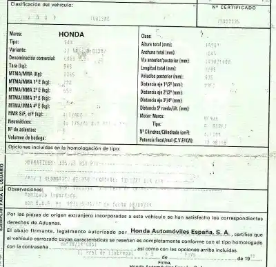 Veículo de Sucata honda logo (ga3) 1.3i do ano 1999 alimentado d13b7