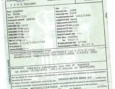 Утилизация автомобиля daewoo matiz 0.8 cat года 2004 питание f8cv