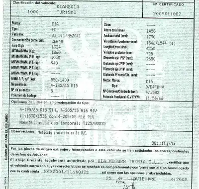 Veículo de Sucata kia pro cee´d (ed) 1.6 crdi 90 do ano 2009 alimentado d/d4fb-w