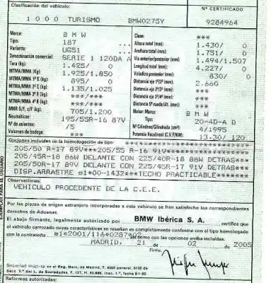 Veículo de Sucata bmw serie 1 berlina (e81/e87) 2.0 16v diesel do ano 2005 alimentado 204dad