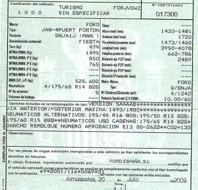 Утилизация автомобиля ford fiesta vi (cb1, ccn) 1.25 года 2009 питание snja