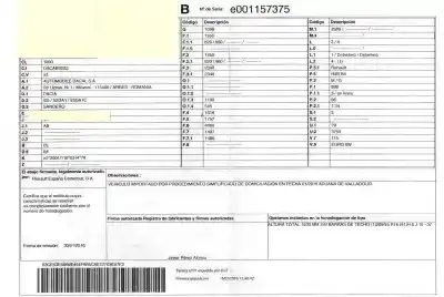 Veículo de Sucata dacia sandero 0.9 tce cat do ano 2016 alimentado h4bb4