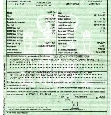 Здавання транспортного засобу mazda 5 berl. (cr) 2.0 active+ року 2008 потужний rf Здавання транспортного засобу mazda 5 berl. (cr) 2.0 active+ року 2008 потужний rf