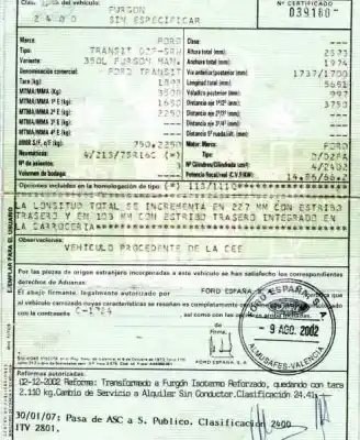 Veicolo di demolizione ford transit caja cerrada, larga (fy) (2000 =>) 2.4 tde cat dell'anno 2002 alimentato d2fa