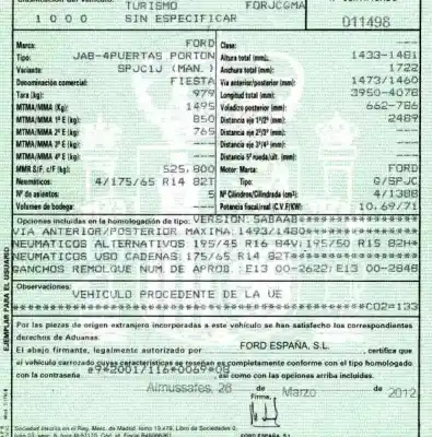 Здавання транспортного засобу ford fiesta (cb1) 1.4 16v cat року 2012 потужний spjc