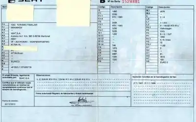Scrapping Vehicle seat altea xl (5p5, 5p8) 1.6 of the year 2012 powered chg