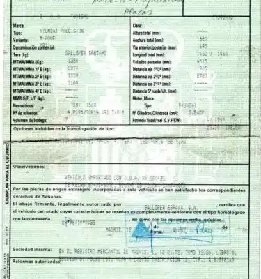 Veículo de Sucata hyundai galloper 2.0 g /g4cp 5pranchera do ano 2000 alimentado g4cp