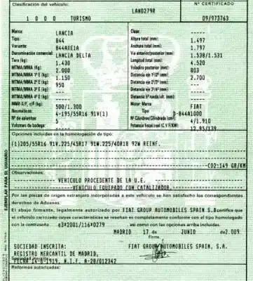 Veículo de Sucata lancia delta iii (844_) 1.9 d multijet (844.axe1a) do ano 2010 alimentado 844a1000