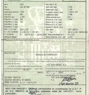 Sloopvoertuig fiat tipo (160) fiat tipo 1.4 van het jaar 1989 aangedreven 160a1000