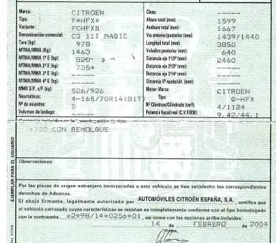 Scrapping Vehicle citroen c3 1.1 collection of the year 2004 powered hfx