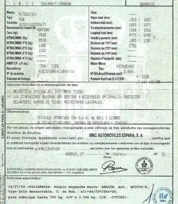 Здавання транспортного засобу mitsubishi montero (v60/v70) 3.2 di-d avance року 2001 потужний 4m41