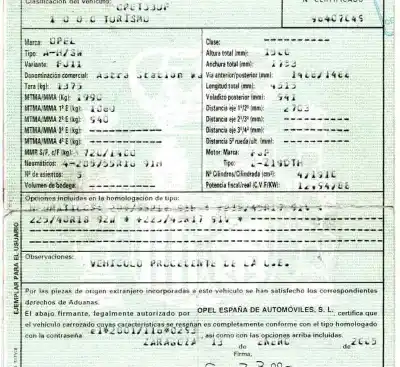 Утилизация автомобиля opel                                               astra h (a04)                                                                                                                                                                                                                                              1.9 cdti (l48) года 2005 питание z19dth