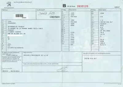 Scrapping Vehicle peugeot 208 1.4 16v vti of the year 2013 powered 8f01