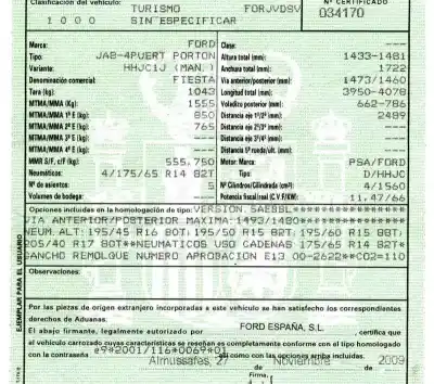 Утилизация автомобиля ford fiesta (cb1) 1.6 tdci cat года 2009 питание hhjc