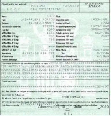 Утилизация автомобиля ford fiesta (cb1) motor 1.6 ltr. - 70 kw tdci cat года 2010 питание tzja