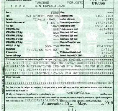 Здавання транспортного засобу ford fiesta (cb1) motor 1.6 ltr. - 70 kw tdci cat року 2010 потужний tzjb