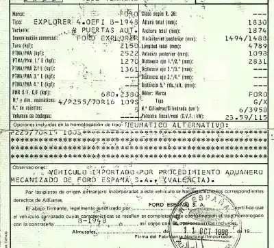 Veículo de Sucata ford explorer 4.0 v6 cat do ano 1996 alimentado g/x