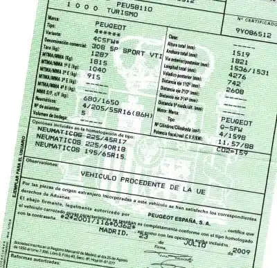 Sloopvoertuig peugeot 308 sport van het jaar 2009 aangedreven 5fw