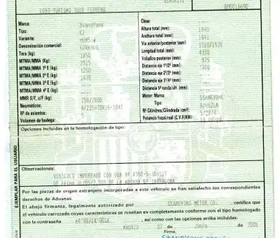 Здавання транспортного засобу ssangyong korando 2.9 turbodiesel cat року 2005 потужний 662la