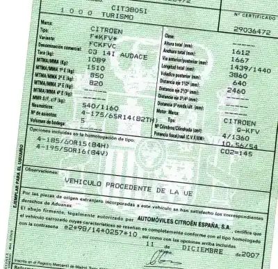 Scrapping Vehicle citroen c3 1.4 of the year 2007 powered kfv