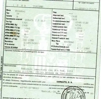 Veículo de Sucata hyundai sonata (y4) 2.0i 16v gls do ano 1999 alimentado g 4jp