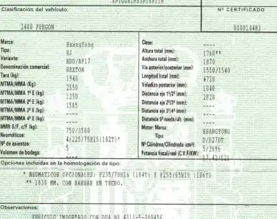 Здавання транспортного засобу ssangyong                                          rexton                                                                                                                                                                                                                                                     2.7 turbodiesel cat року 2005 потужний d/d27dt