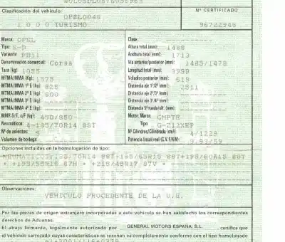 Утилизация автомобиля opel corsa d (s07) 1.2 (l08 l68) года 2007 питание z12xep