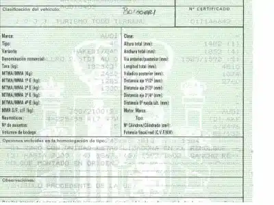 Scrapping Vehicle audi allroad quattro (4b5) 2.5 tdi (132kw) of the year 2001 powered ake