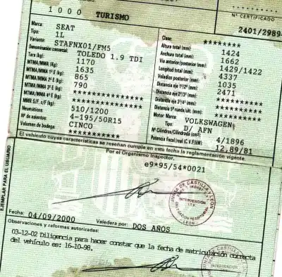Scrapping Vehicle seat toledo (1l) 1.9 tdi of the year 1998 powered afn