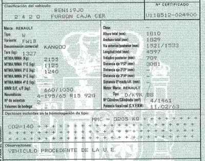 Scrapping Vehicle renault kangoo / grand kangoo ii (kw0/1_) 1.5 dci 85 (kw0k kw0l kw0b) of the year 2010 powered d/k9k b8