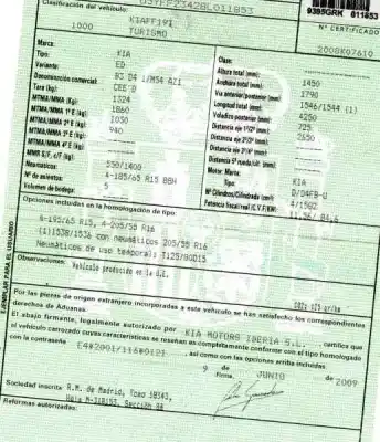 Здавання транспортного засобу kia cee´d 1.6 crdi cat року 2009 потужний d4fb-u