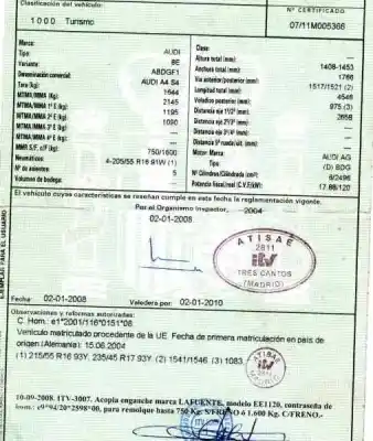Veículo de Sucata audi a4 b6 avant (8e5) 2.5 tdi do ano 2004 alimentado bdg