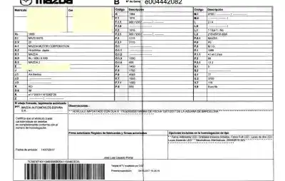 Утилизация автомобиля mazda 3 (bm, bn) 2.0 года 2017 питание pe