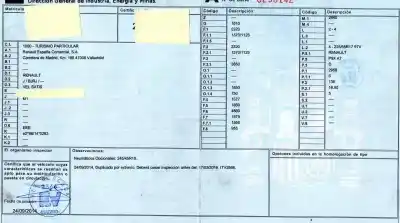 Здавання транспортного засобу renault vel satis (bj0_) 3.0 dci (bj0j bj0n) року 2002 потужний p9xa701