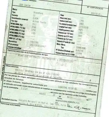 Утилизация автомобиля ssangyong actyon 2.0 td cat года 2007 питание d27dt / 664951