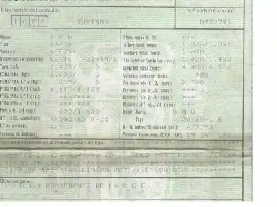 Veicolo di demolizione bmw serie 3 touring (e36) 328i dell'anno 1999 alimentato 286s1