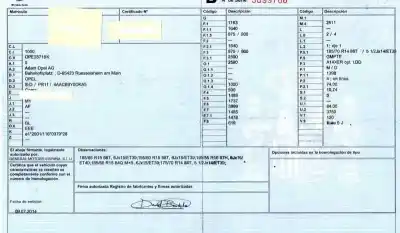 Scrapping Vehicle opel corsa d (s07) 1.4 (l08 l68) of the year 2014 powered a14xer