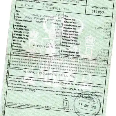 Veicolo di demolizione ford transit connect (tc7) 1.8 tdci cat dell'anno 2005 alimentato bhpa