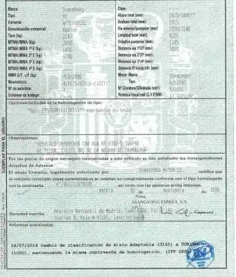 Здавання транспортного засобу ssangyong rodius 2.7 turbodiesel cat року 2005 потужний d27dt
