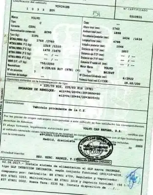 Veículo de Sucata volvo xc90 2.9 bi-turbo cat do ano 2003 alimentado b6294t