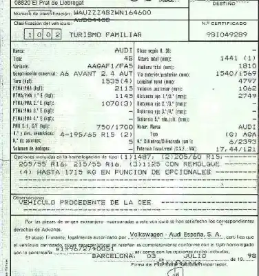 Здавання транспортного засобу audi                                               a6 avant (4b5)                                                                                                                                                                                                                                             2.4 v6 30v                                                                                                                                                                                                                                                 року 1998 потужний aga