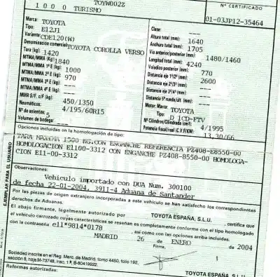 Veículo de Sucata toyota corolla (_e12_) 2.0 d-4d (cde120_) do ano 2004 alimentado 1cdftv