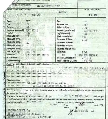 Veículo de Sucata fiat stilo (192) 1.9 jtd cat do ano 2002 alimentado 192a1000