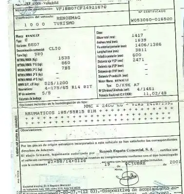 Утилизация автомобиля renault clio ii fase ii (b/cb0) 1.5 dci diesel 65 cv / 48 kw года 2001 питание k9ka704