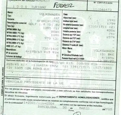 Veículo de Sucata volkswagen golf v plus (1kp) 1.9 do ano 2005 alimentado bkc