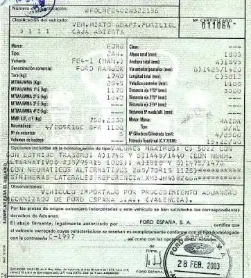 Здавання транспортного засобу ford ranger (eq) 2.5 12v td cat року 2003 потужний wl