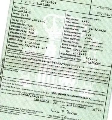 Здавання транспортного засобу opel corsa d (s07) 1.4 (l08 l68) року 2000 потужний z14xe