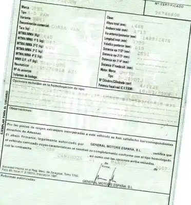 Утилизация автомобиля opel corsa d corsavan года 2007 питание z13dtj