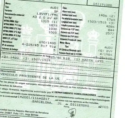 Утилизация автомобиля audi a3 (8p) 2.0 16v fsi года 2005 питание bvy